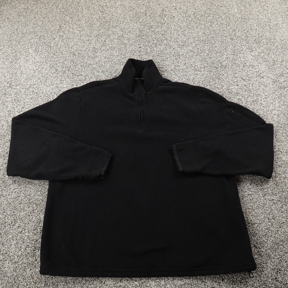 VTG Ralph Lauren Sweater Mens L Black Polo Golf Fleece Pullover Turtleneck Cozy